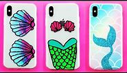 DIY Mermaid Phone Cases! DIY iPhone X cases you NEED to try!