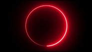 Motion Made - Royalty Free lights in circle frame Loop animated background