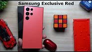 Galaxy S22 Ultra - "Samsung Exclusive Red" First Look & Comparison