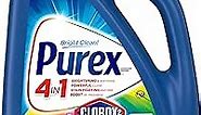 Purex Liquid Laundry Detergent Plus Clorox 2, Original, Fresh, 65 Fl Oz