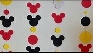HOW TO MAKE MICKEY MOUSE BACKDROP FOR BIRTHDAY PARTY