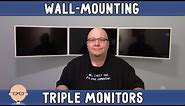 How to Wall Mount a Triple Monitor Setup
