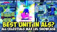 Best Celestial Unit in Anime Last Stand?! All Celestial Units Max Level Showcase