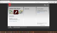 Download and install Adobe flash player on Windows 10
