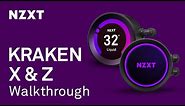 NZXT Kraken X & Z All-In-One Liquid Cooler Walkthrough and Installation
