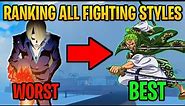[GPO] All Fighting Styles Ranked From Worst To Best (UPDATE 4.5)