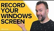 Record Your Windows Computer (With Sound)