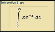 How to integrate xe^(-x) from 0 to infinity