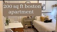 boston studio apartment tour (200 sq ft)