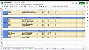 Google Sheets Workout Template: How to Make a Workout Plan