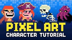 Pixel Art Character Design Tutorial - Step By Step!