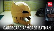 How to make Armored Batman Helmet Part 1 - Cardboard (free PDF) // DIY Costume