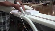 Cutting Foam with an Electric Kitchen Knife
