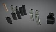 Low-Poly AR-15 magazines - Download Free 3D model by notcplkerry