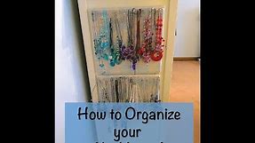 How to Organize Necklaces - DIY necklace organizer!