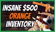 BEST ORANGE CS:GO INVENTORY FOR $500! Insane Cheap Orange CSGO/CS2 Skins 2023!