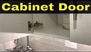 Adjust Cabinet Door Hinges-Full Tutorial-Step By Step Instructions