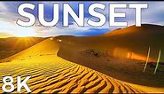8K SUNSET • Beautiful Sunset In The World • 8K Ultra HD (60fps)