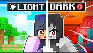 Half LIGHT Half DARK in Minecraft!