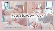 FULL BEDROOM TOUR | Grey & Pink Bedroom Decor | homeofcc