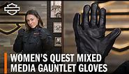 Harley-Davidson Women’s Quest Gauntlet Gloves Product Overview