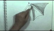 How to draw dragon wings