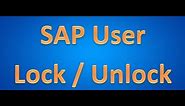 How to lock & unlock a SAP user account. | SAP IDES & SAP HANA Installation | www.erpinstallation.in