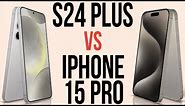 S24 Plus vs iPhone 15 Pro (Comparativo & Preços)