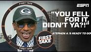 YOU FELL FOR IT, DIDN'T YA?! 😁 Stephen A. is loving the Cowboys' playoff loss 🤠 | First Take