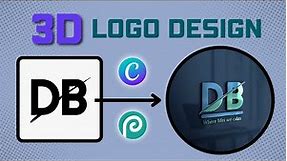 How to make 3D Logo Design in Canva | 3d Logo Maker Free