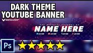 FREE Dark Grunge YouTube Banner Template - Free YouTube Banner #2