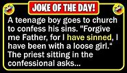 🤣 BEST JOKE OF THE DAY! - A teenage boy goes to church to confess his sins... | Funny Daily Jokes