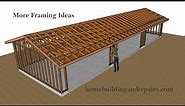 How To Build And Frame Six Car Garage With 3 Door Openings - 60 feet by 20 feet Dimensions
