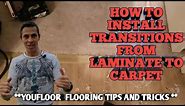 How To Install Transitions From Laminate To Carpet - Pergo 4 n 1 Transition