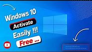 How To Activate Windows 10 | Windows 10 Activation Free | How To Activate Windows 10 For Free 2024