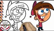 how to draw timmy turner from the fairy oddparents step by step