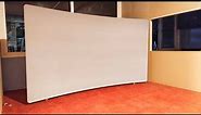 Build 120" Inches curved projector Screen for FHD 1080p | 4k Home theater setup | Borderless | DIY