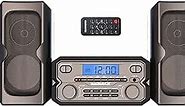 Magnavox MM435M-BK 3-Piece Compact CD Shelf System with Digital FM Stereo Radio, Bluetooth Wireless Technology, and Remote Control in Black | LCD Display | AUX Port Compatible | 2022 Version |