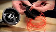 String Trimmer Head | How to install new trimmer line on a traditional bump head