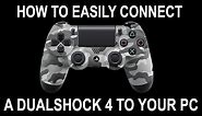 How to easily use a dual shock 4 controller on your PC