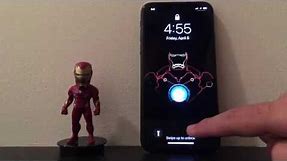 Custom Iron Man Animated Live Wallpaper on iPhone