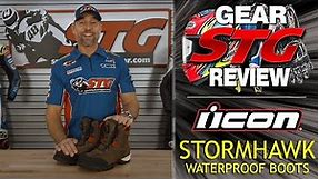 Icon Stormhawk Waterproof Boots REVIEW | Sportbike Track Gear