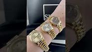 Rolex President Datejust Yellow Gold Diamond Ladies Watches Size Comparison | SwissWatchExpo