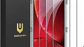 UNBREAKcable 3-Pack Screen Protector for iPhone 11/iPhone XR, Double Shatterproof Tempered Glass [Easy Installation Frame] [9H Hardness] [99.99% HD Clear] [Case Friendly] for iPhone 11/iPhone XR 6.1"