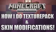 Minecraft Xbox 360 - How I Do Texture Packs And Skin modifications!
