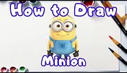 How to Draw Minion, Painting and Colouring for Kids & Toddler | Draw, Paint and Learn