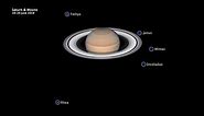 Hubble Video of Moons Circling Saturn