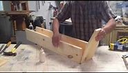 Make an old style wood carpenters tool box