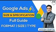 Google Display Ads Sizes and Specifications full Tutorial | Display Ads Formats | #googleadscourse