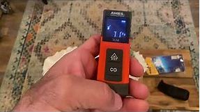 Ames 100 foot Laser distance Meter Review.